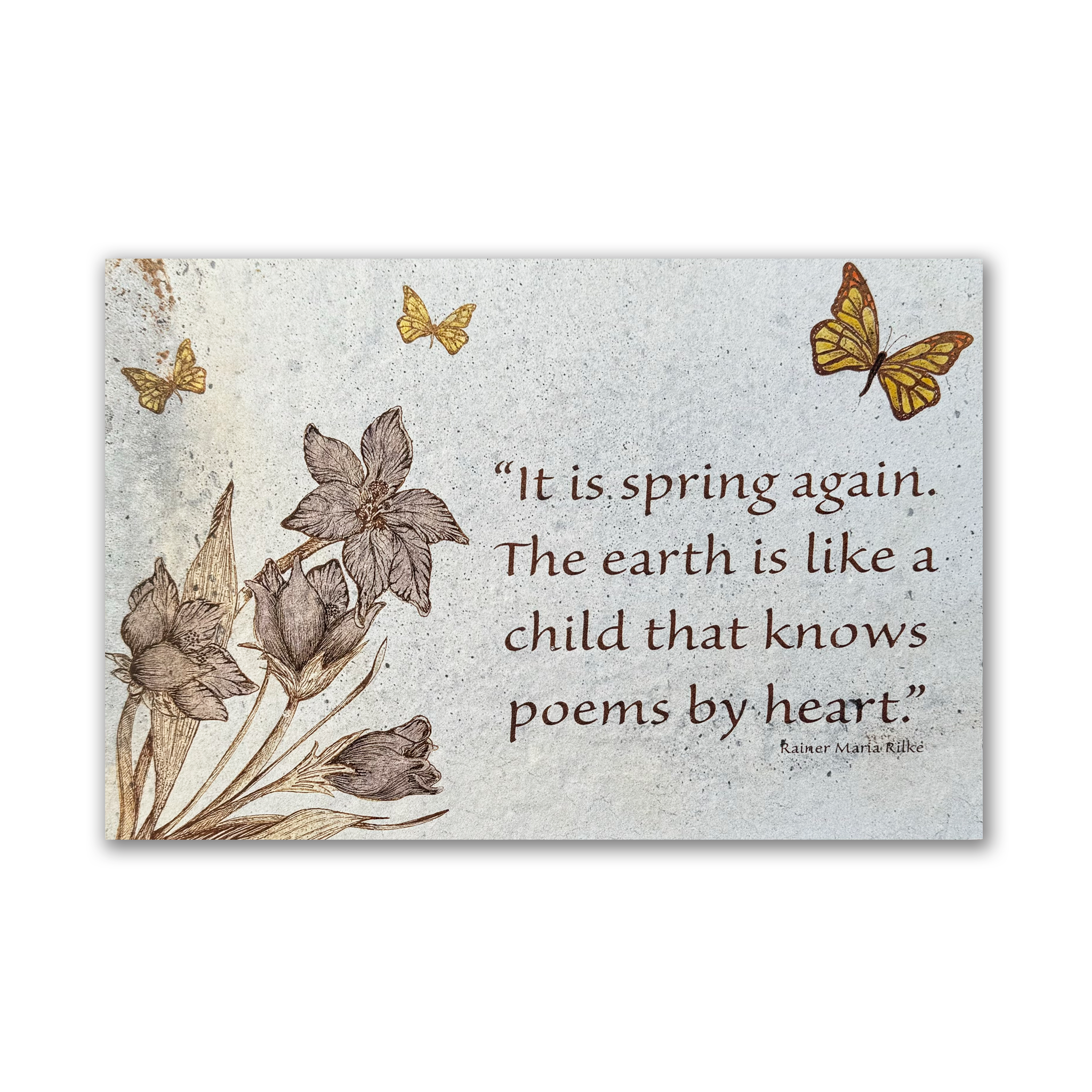 Crocus | Wall Mount Art Tile | Quote