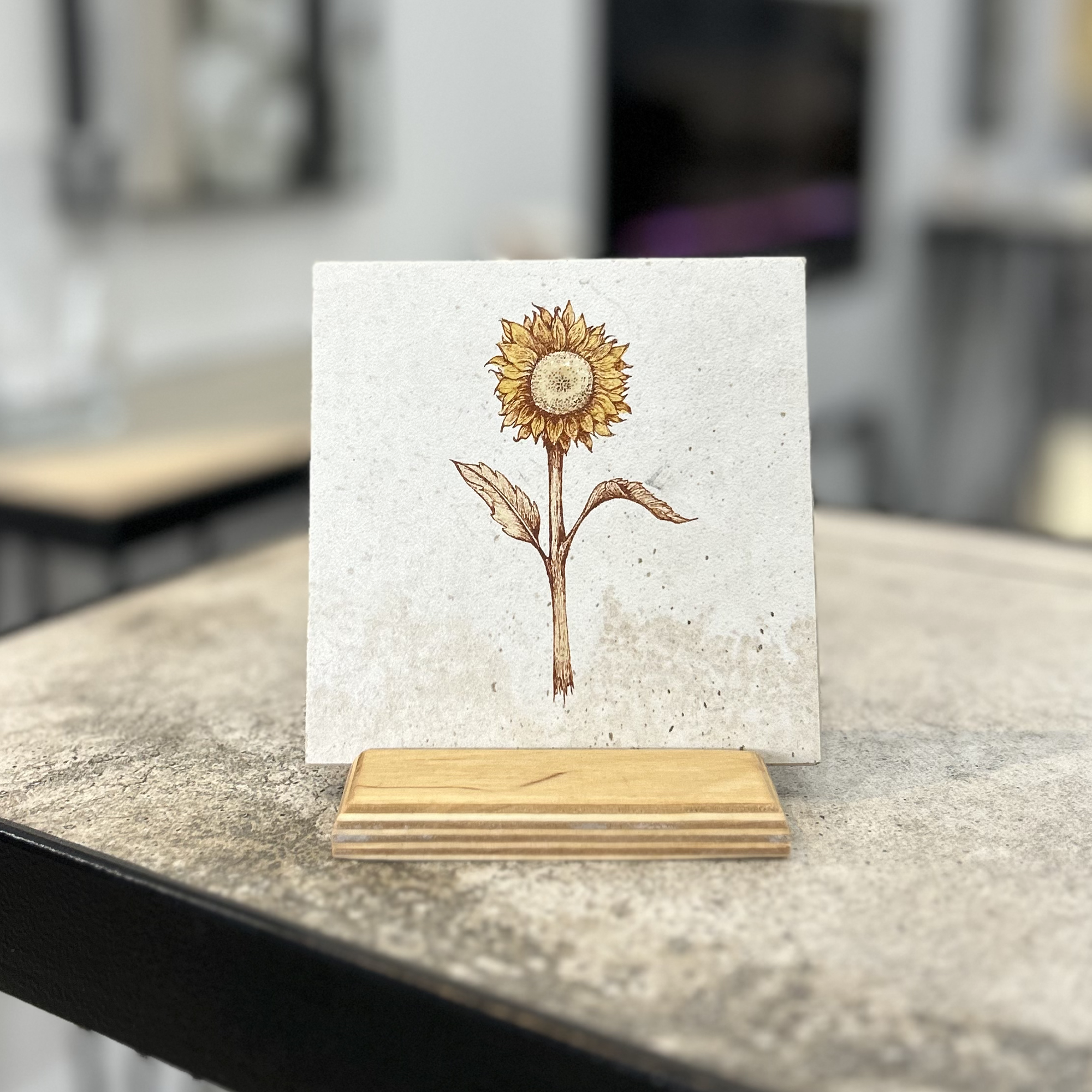 Sunflower Art Tile