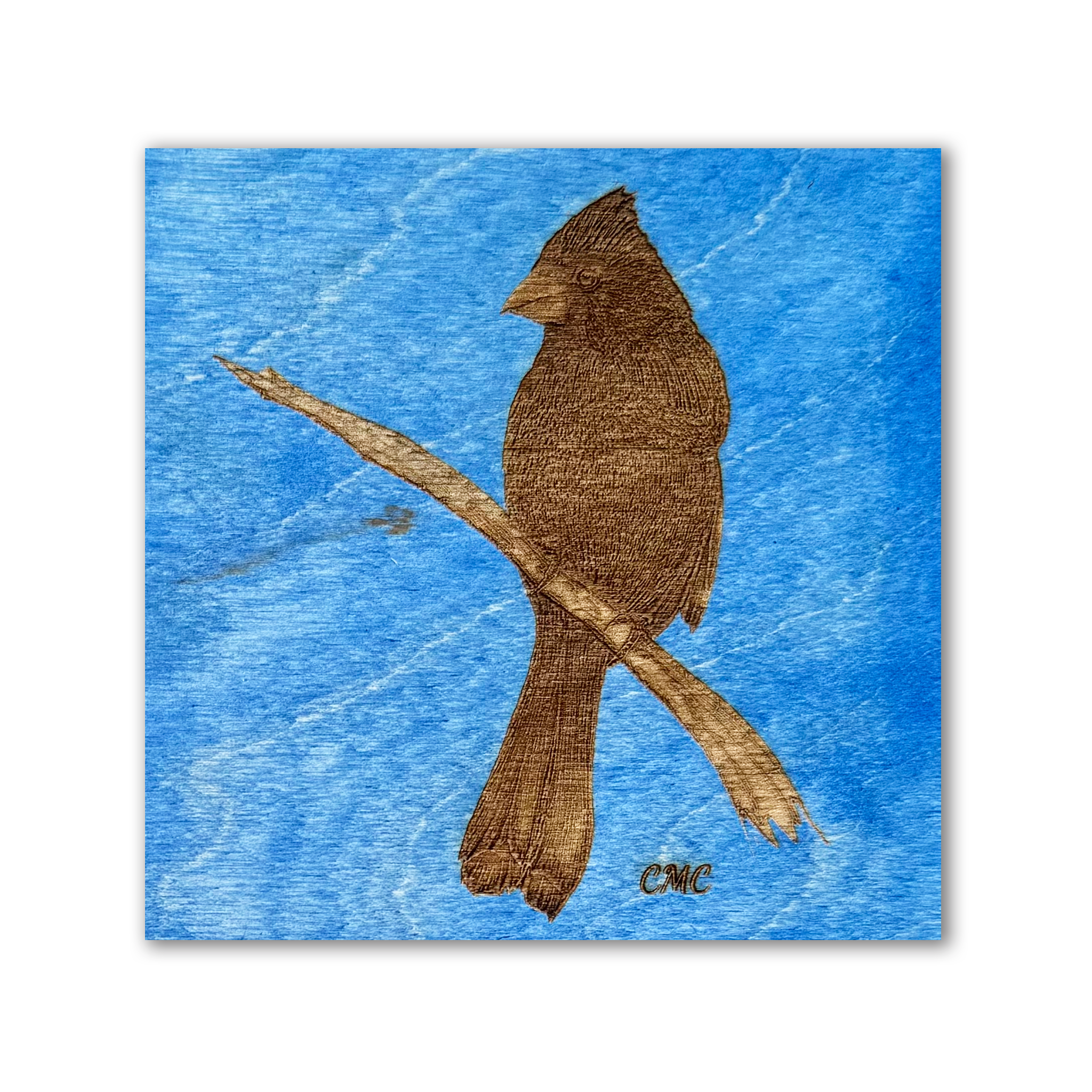 Cardinal | Wood Art Tile