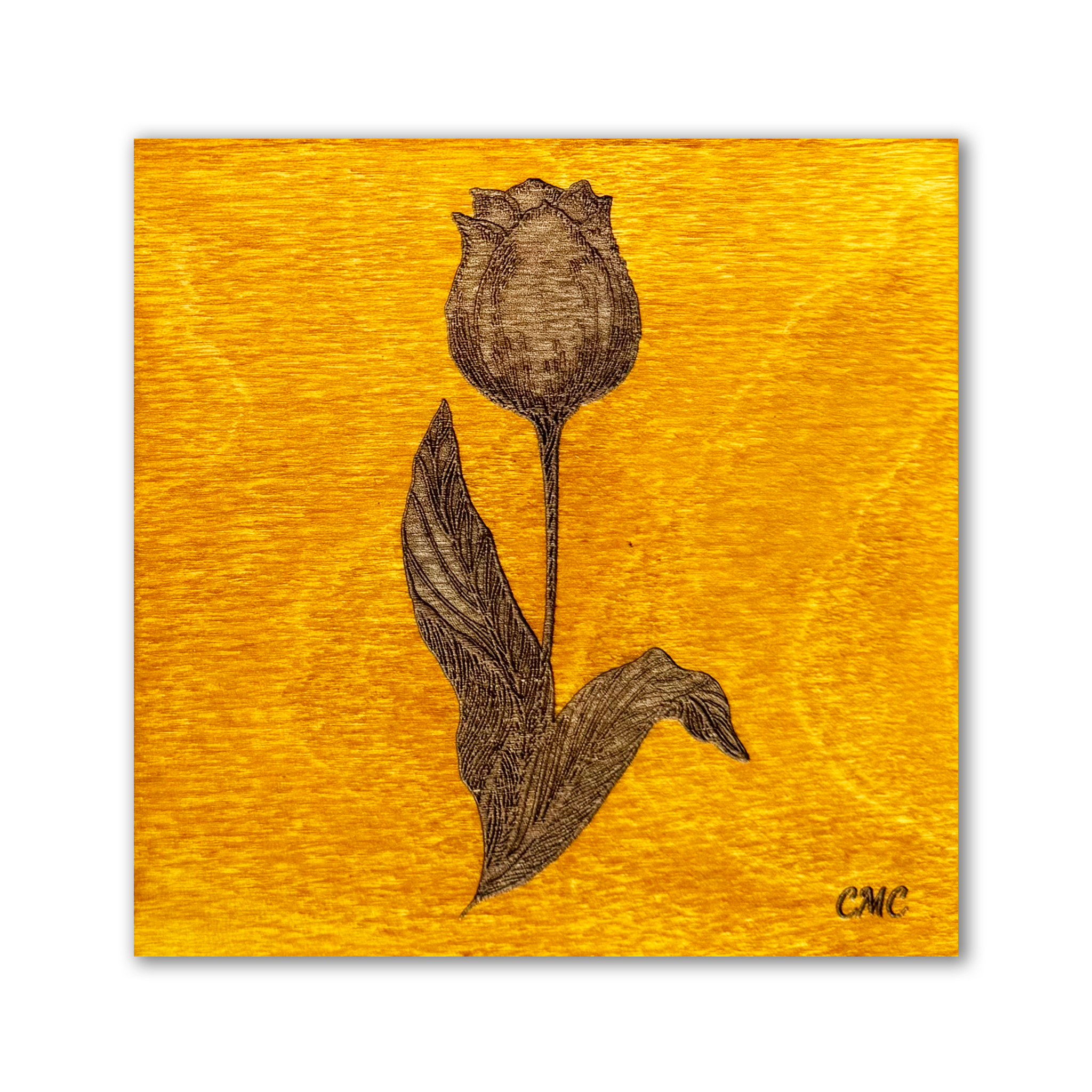 Tulip | Wood Art Tile